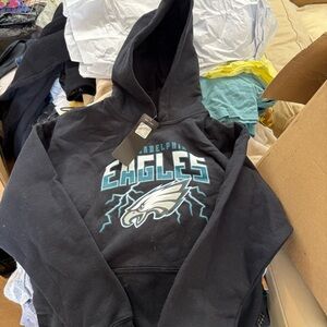 Team Apparel Kids Black Eagles Hoodie
